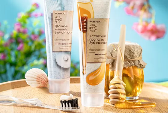 Зубная паста для восстановления эмали «Двойной кальций» без фтора по суперцене со скидкой от Faberlic