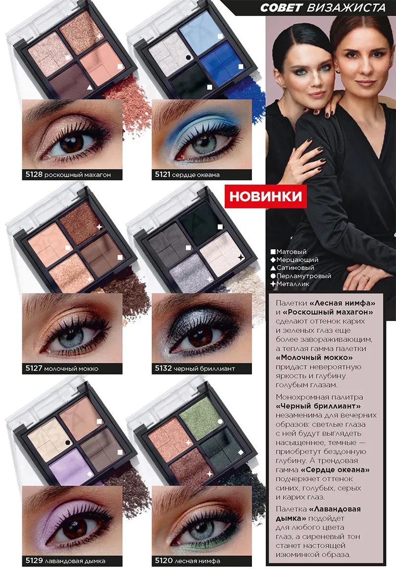 Палетка теней Colorista